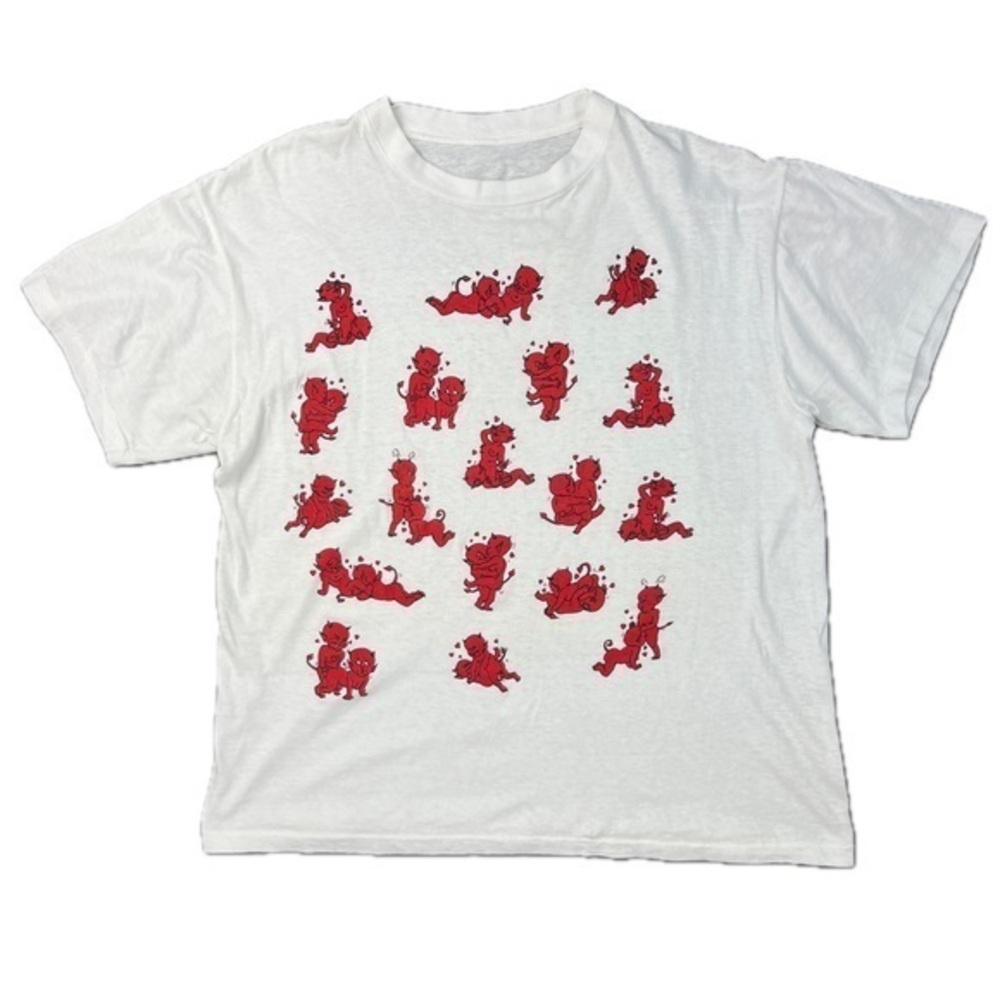 Vintage Demon Sex Positions Tee Shirt L